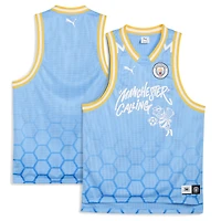 Men's Puma Light Blue Manchester City 2025 FIFA Club World Cup dryCELL Basketball Jersey