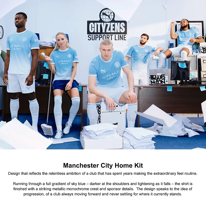 Men's Puma  Light Blue Manchester City 2026/27 Home On-Field Authentic Jersey