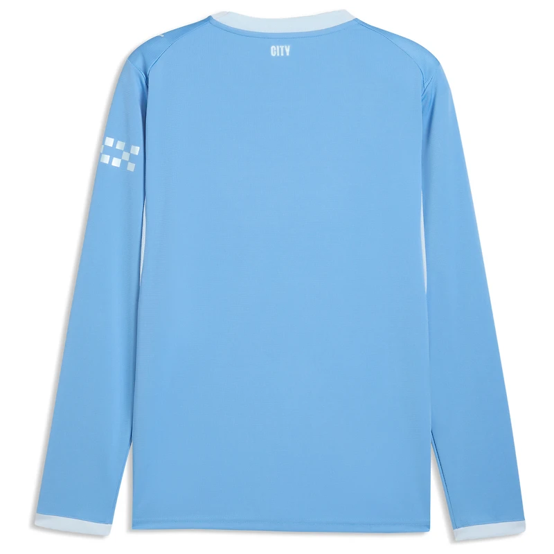 Men's Puma Light Blue Manchester City 2026/27 Home Replica Long Sleeve Jersey