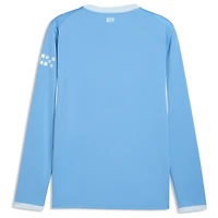 Men's Puma  Light Blue Manchester City 2026/27 Home Replica Long Sleeve Jersey