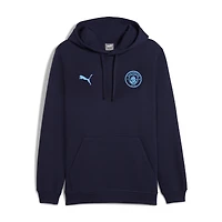 Men's Puma Navy Manchester City 2025/26 ftblESS Pullover Hoodie