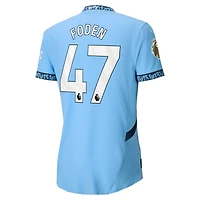 Men's Puma Phil Foden Light Blue Manchester City 2024/25 Home Authentic Player Jersey