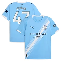 Men's Puma Phil Foden Sky Blue Manchester City 2025/26 Home Replica Player Jersey