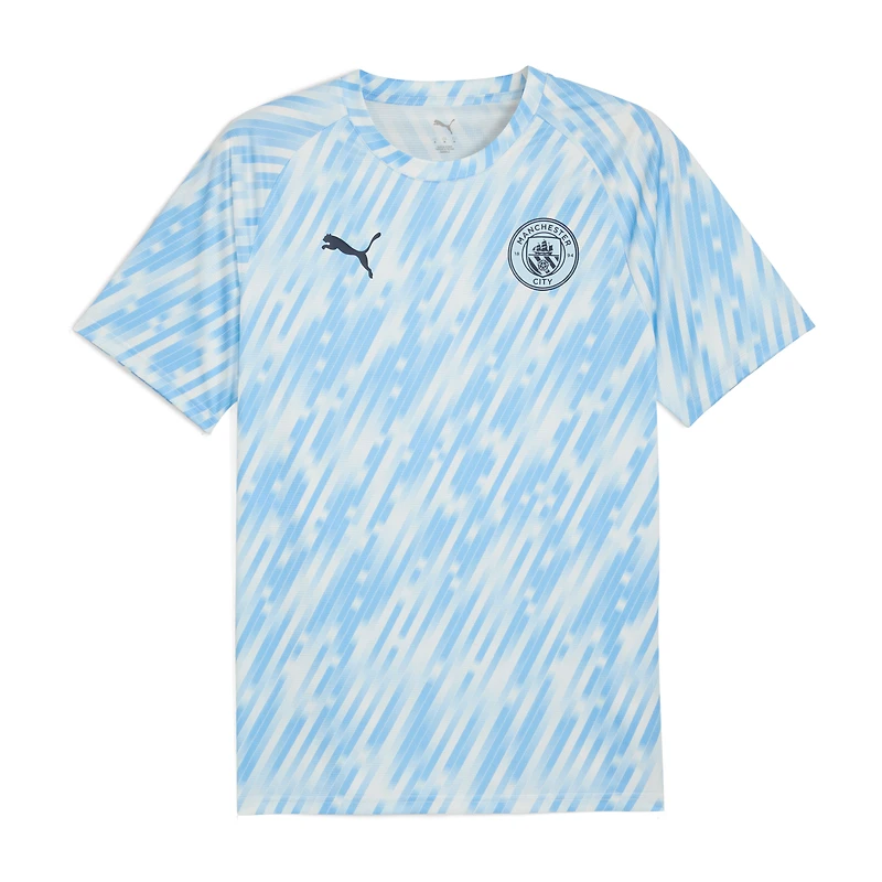 Men's Puma Sky Blue Manchester City 2025/26 Pre-Match Training Jersey
