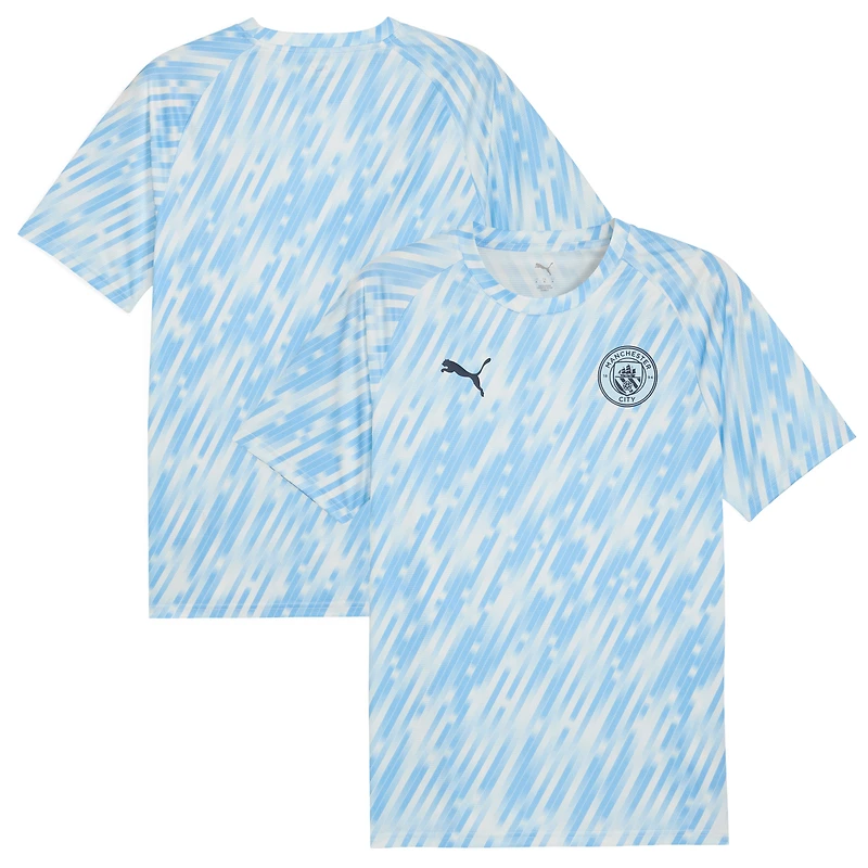 Men's Puma Sky Blue Manchester City 2025/26 Pre-Match Training Jersey