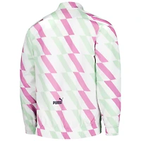 Veste d'avant-match entièrement zippée Manchester City 2022/23 Puma pour homme, blanche