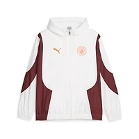 Veste à capuche entièrement zippée Puma pour homme blanche Manchester City 2023/24 Anthem
