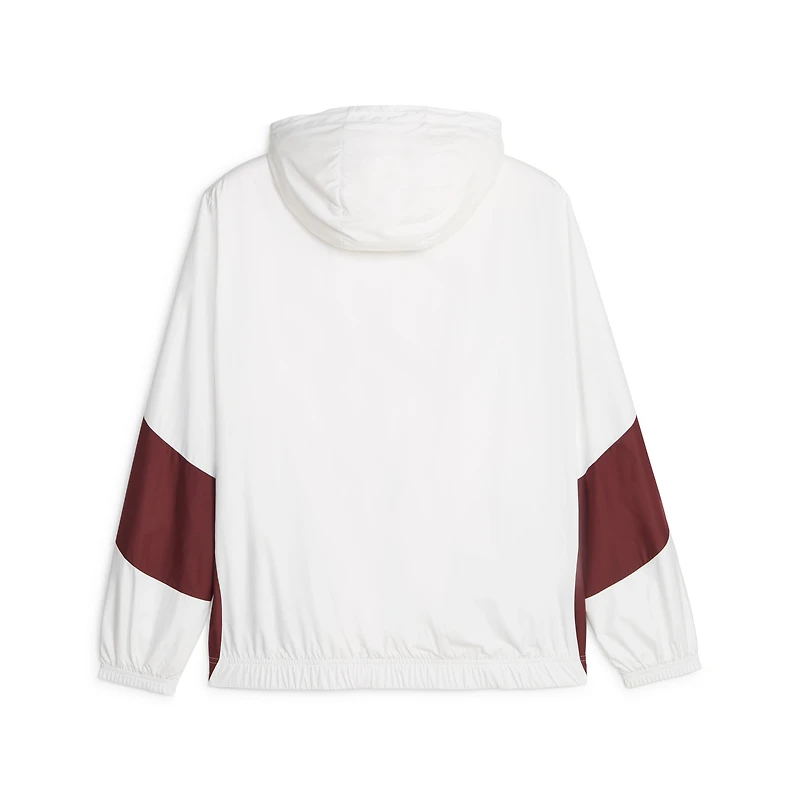 Veste à capuche entièrement zippée Puma pour homme blanche Manchester City 2023/24 Anthem