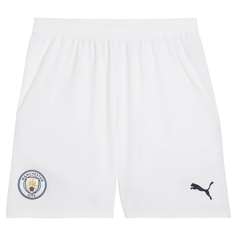 Short Puma blanc Manchester City 2024/25 dryCELL Home Replica pour homme