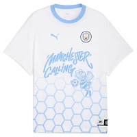 Men's Puma White Manchester City 2025 FIFA Club World Cup Hoops T-Shirt