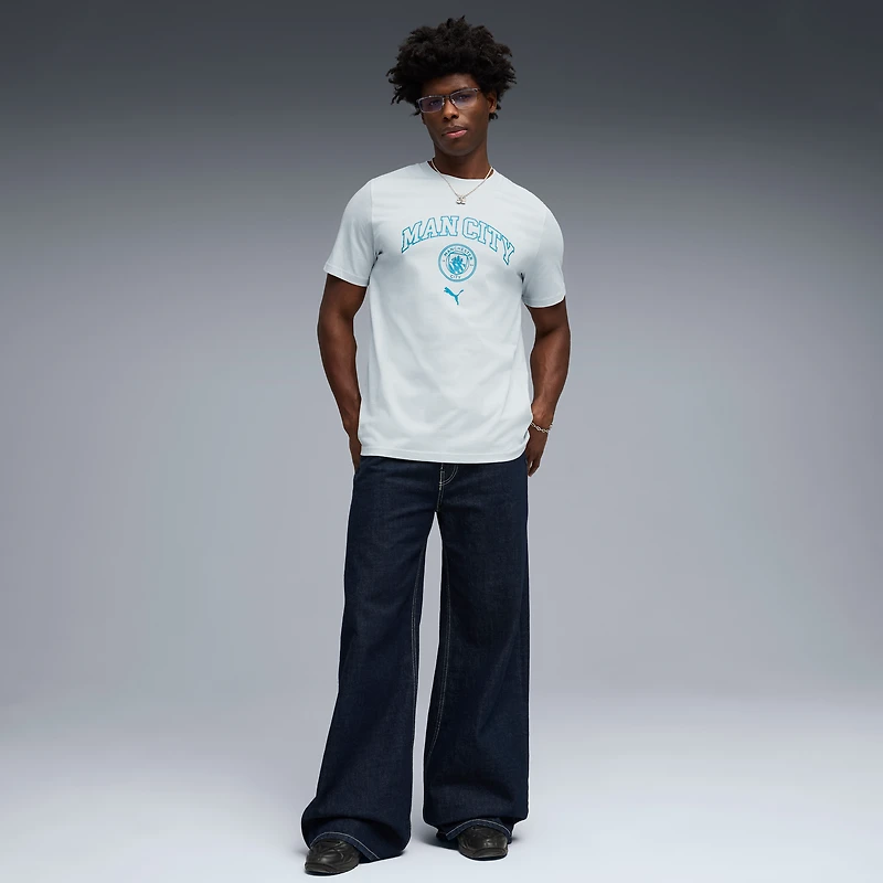 Men's Puma White Manchester City ftblCulture T-Shirt