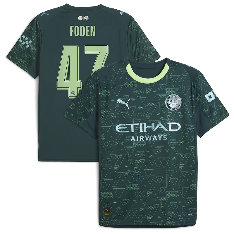 Men's Puma x EA SPORTS FC Phil Foden Green Manchester City 2025/26 Fourth Jersey