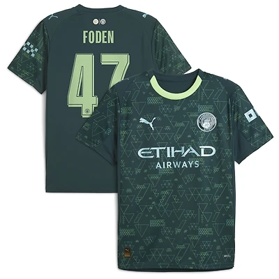 Men's Puma x EA SPORTS FC Phil Foden Green Manchester City 2025/26 Fourth Jersey