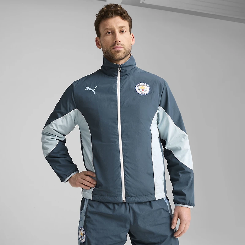 Men's Puma x KidSuper Gray Manchester City 2025 FIFA Club World Cup Reversible Full-Zip Jacket