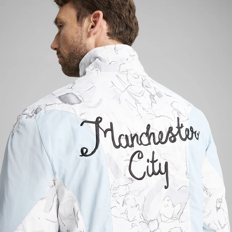 Veste réversible zippée Puma x KidSuper grise pour homme, Coupe du Monde des Clubs de la FIFA 2025, Manchester City