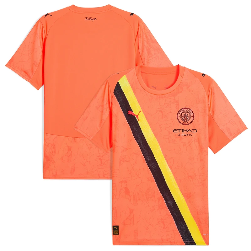 Maillot réplique orange Puma x KidSuper Manchester City Coupe du Monde des Clubs de la FIFA 2025 pour homme