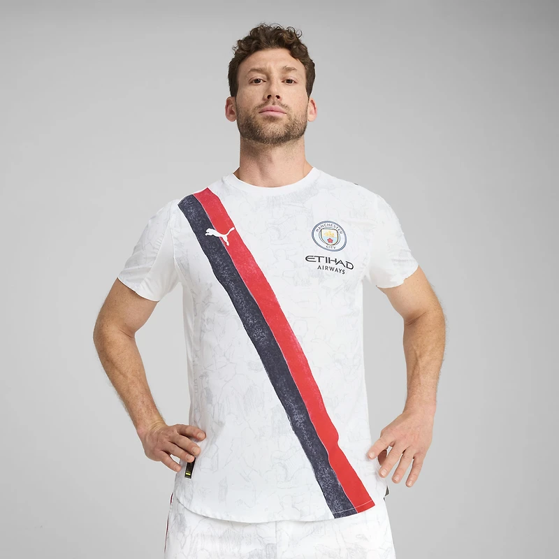Maillot authentique Puma x KidSuper blanc Manchester City Coupe du Monde des Clubs de la FIFA 2025 pour homme