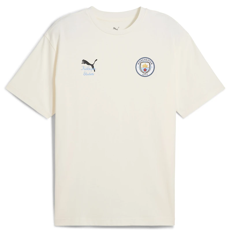 T-shirt graphique Puma x KidSuper blanc Manchester City 2025 Coupe du Monde des Clubs de la FIFA pour homme
