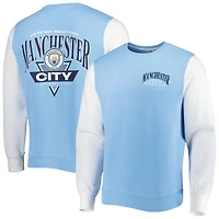 Men's Sky Blue Manchester City Retro Pullover Sweatshirt