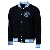 Men's Sport Design Sweden Navy Manchester City Free Kick Fleece Varsity Sweater