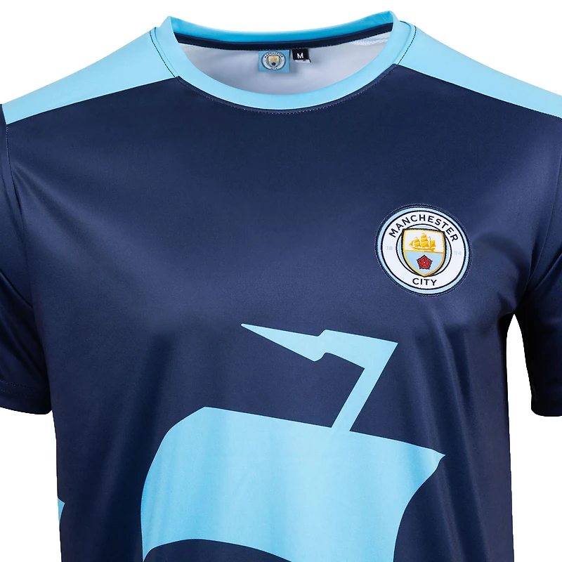 Men's Sport Design Sweden  Navy Manchester City Home Sideline T-Shirt