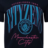 Men's Sport Design Sweden  Navy Manchester City Hometown Hero Graphic T-Shirt