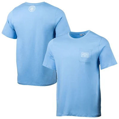 T-shirt décontracté d'après-match Manchester City bleu ciel pour homme, motif Sport Design Sweden