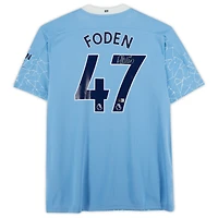 Phil Foden Manchester City Autographed 2020-21 Puma Blue Jersey