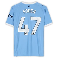 Phil Foden Manchester City Autographed Sky Blue Puma 2025-26 Home Jersey