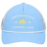 Unisex Light Blue Manchester City Free Rider Trucker Snapback Hat