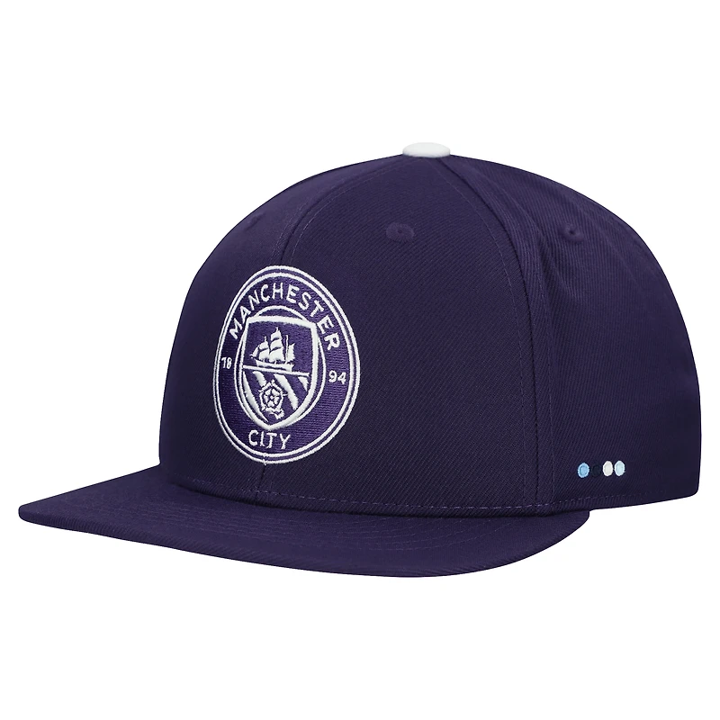 Unisex Purple Manchester City Locale Snapback Hat