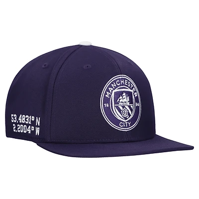 Unisex Purple Manchester City Locale Snapback Hat