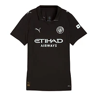 Maillot réplique extérieur Puma noir Manchester City 2025/26 pour femme