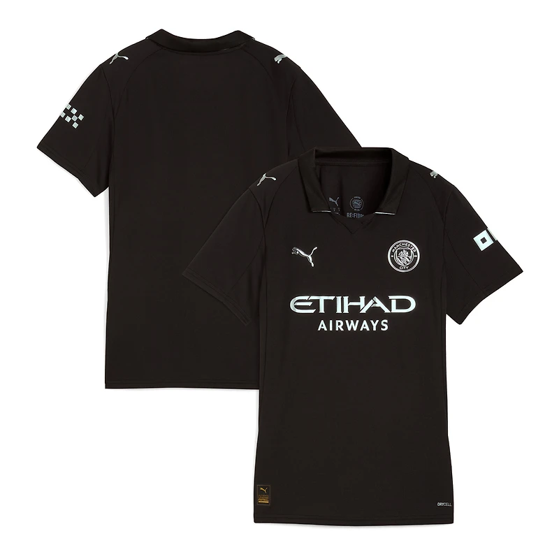 Women's Puma Black Manchester City 2025/26 Away Replica Jersey