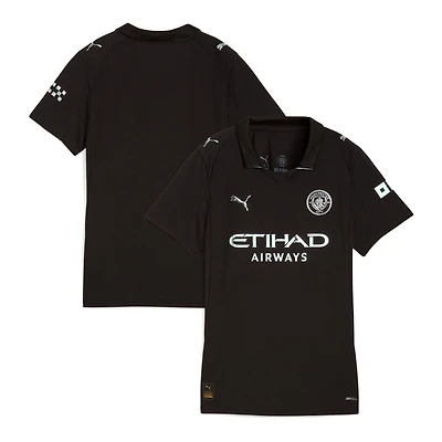 Women's Puma Black Manchester City 2025/26 Away Replica Jersey