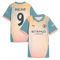 Maillot réplique Puma Erling Haaland bleu Manchester City 2024/25 pour femme