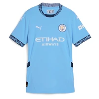 Women's Puma Erling Haaland Light Blue Manchester City 2024/25 Home Replica Player Jersey