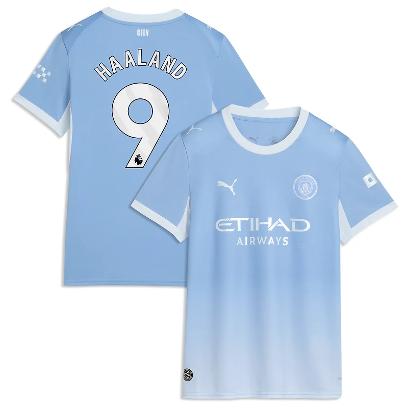 Women's Puma Erling Haaland Light Blue Manchester City 2026/27 Home Replica Jersey