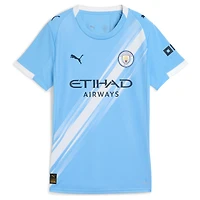 Maillot réplique Puma Erling Haaland bleu ciel pour femme Manchester City 2025/26 domicile