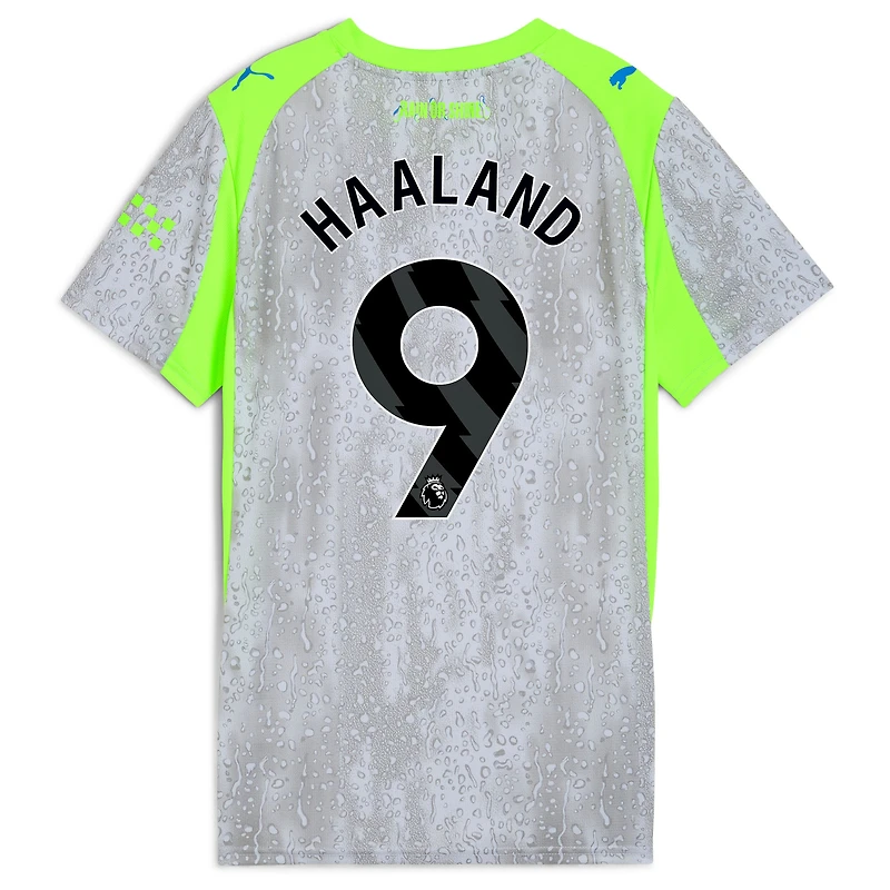 Women's Puma Erling Haaland Sky Blue Manchester City 2025/26 Home Replica Player Jersey