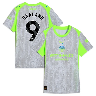 Women's Puma Erling Haaland Sky Blue Manchester City 2025/26 Home Replica Player Jersey