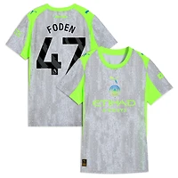 Maillot réplique Puma Phil Foden vert Manchester City 2025/26 pour femme