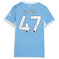 Women's Puma Phil Foden Light Blue Manchester City 2026/27 Home Replica Jersey