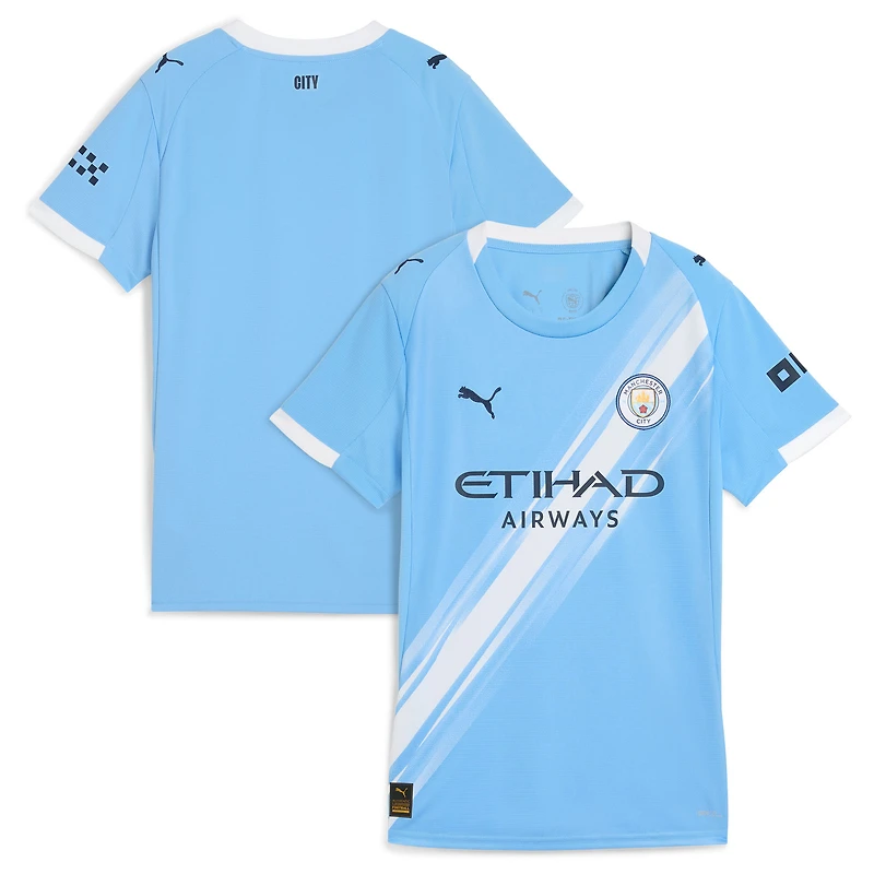 Women's Puma  Sky Blue Manchester City 2025/26 Home Replica Jersey