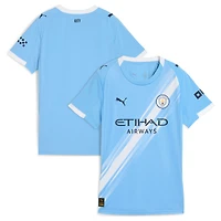 Women's Puma  Sky Blue Manchester City 2025/26 Home Replica Jersey