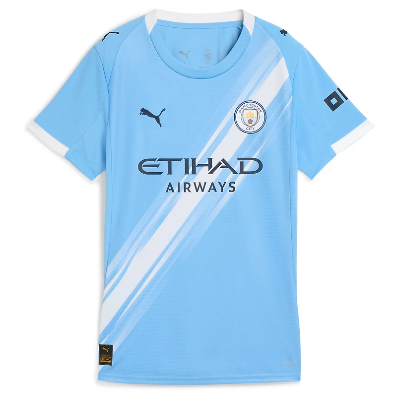 Maillot réplique Puma bleu ciel Manchester City 2025/26 domicile pour femme