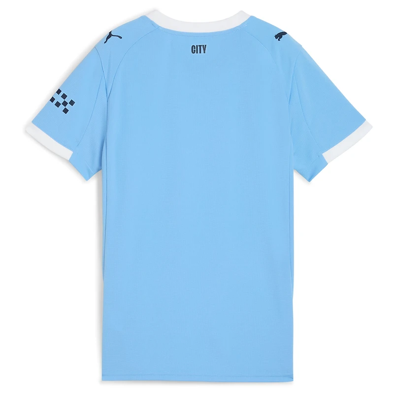Maillot réplique Puma bleu ciel Manchester City 2025/26 domicile pour femme