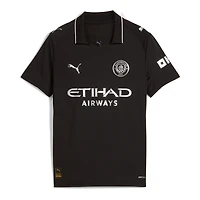 Maillot réplique extérieur Puma noir pour jeunes de Manchester City 2025/26