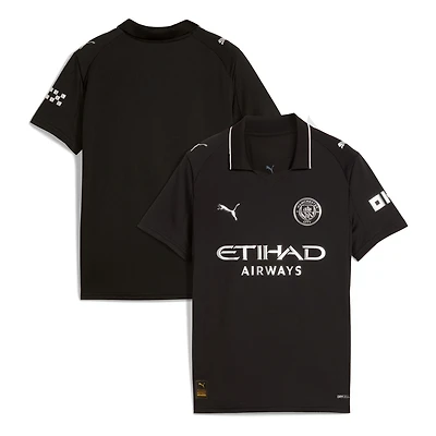 Maillot réplique extérieur Puma noir pour jeunes de Manchester City 2025/26