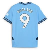 Maillot de joueur réplique domicile Puma Erling Haaland bleu clair Manchester City 2024/25 pour enfant